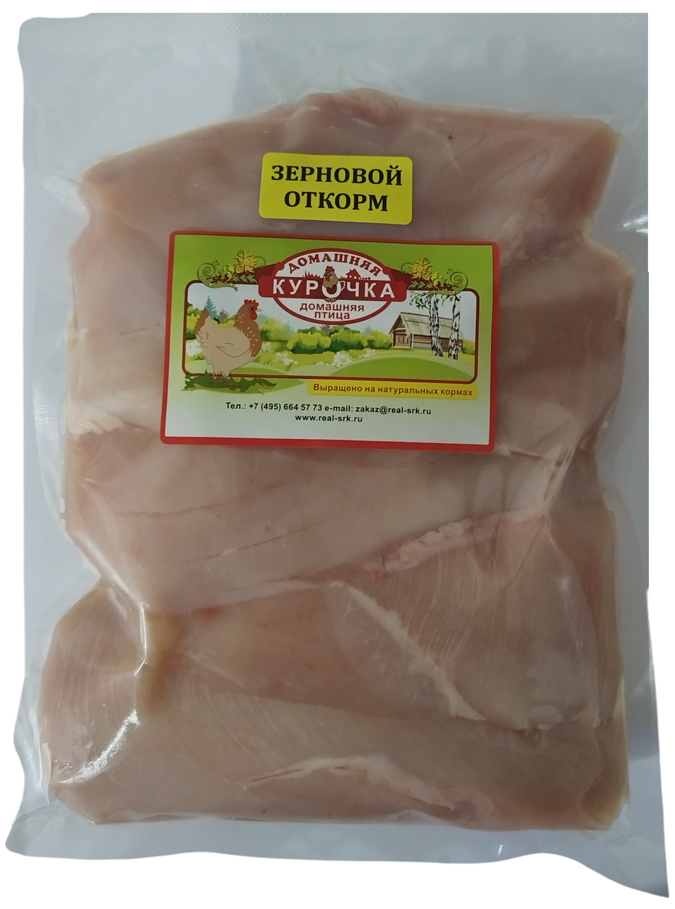 Филе грудки цыпленка-бройлера Домашняя курочка охлажденное, ~1кг