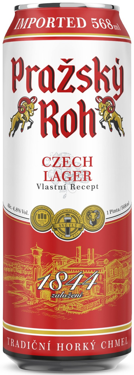 Изображение товара Напиток пивной Prazsky Roh светлый, 0.568л