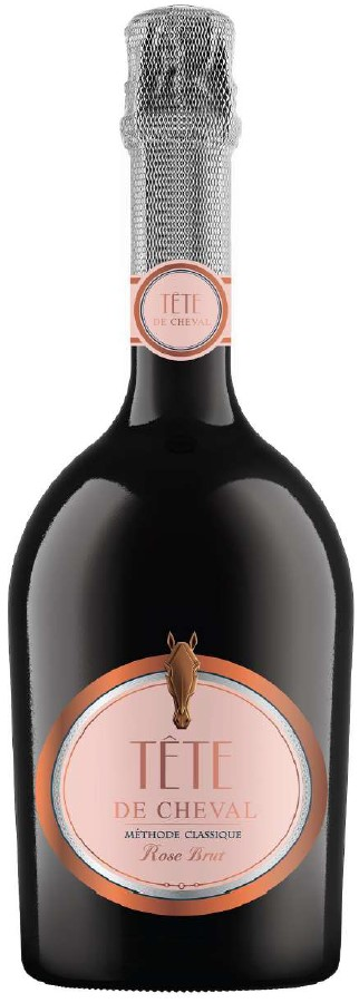 Вино игристое Tete De Cheval розовое брют, 0.75л