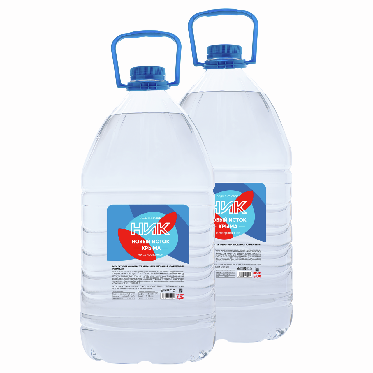 Вода Ник Новый исток Крыма негазированная, 5л x 2 шт