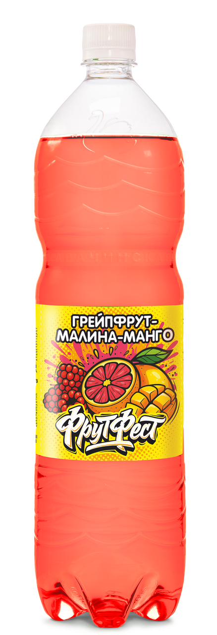Напиток Карачинский источник Фрутфест грейпфрут, малина и манго газированный, 1.5л