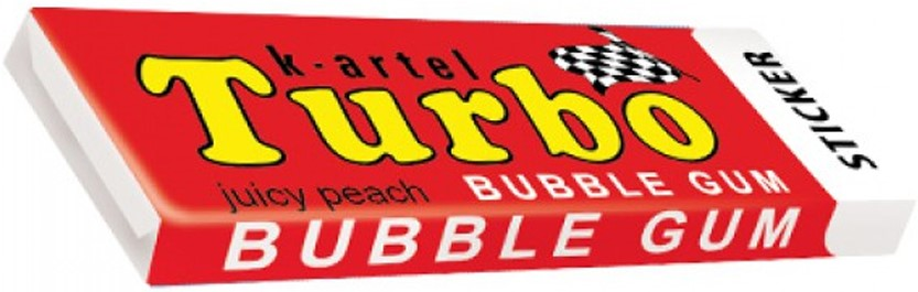 Жевательная резинка Turbo персик, 14г