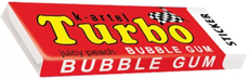 Жевательная резинка Turbo персик, 14г