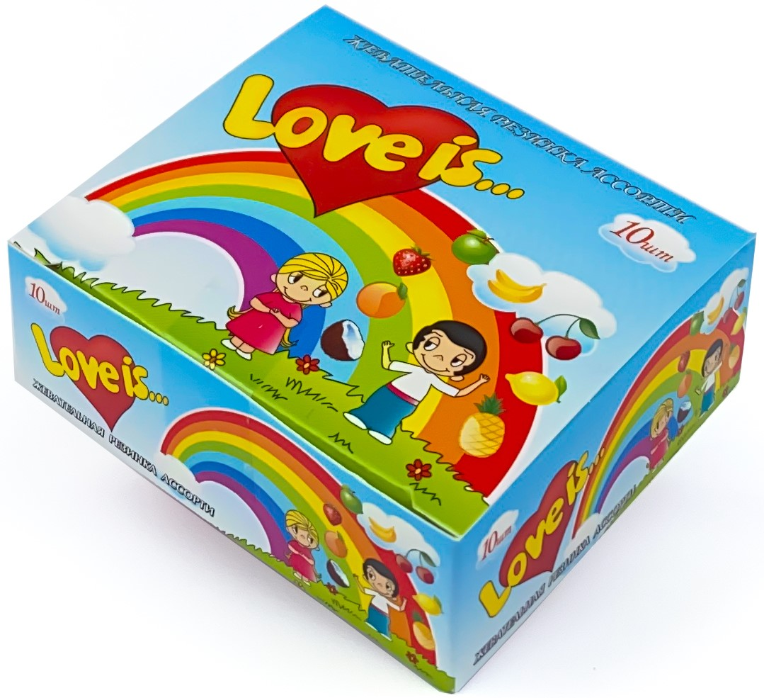 Жевательная резинка Love is ассорти, 42г