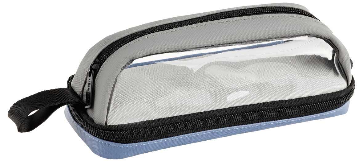 Пенал Berlingo Blue Clarity мягкий 2 отделения, 215 x 80 x 70мм