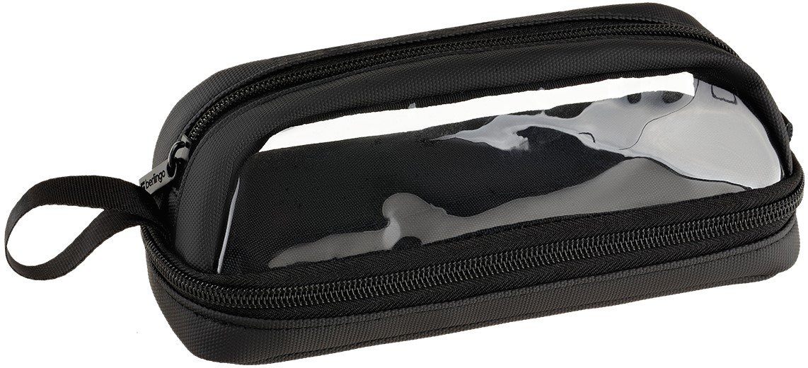 Пенал Berlingo Black Clarity мягкий 2 отделения, 215 x 80 x 70мм