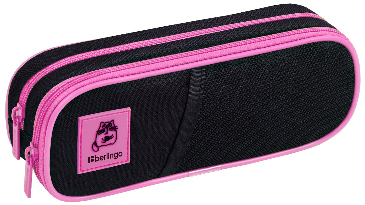 Пенал Berlingo Chilled Cat 2 отделения, 220 x 80 x 50мм