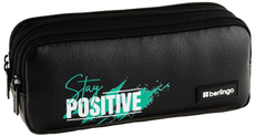 Пенал Berlingo Stay Positive 3 отделения, 210 x 85 x 55мм