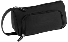 Пенал Berlingo Classic black мягкий 2 отделения, 210 x 80 x 100мм
