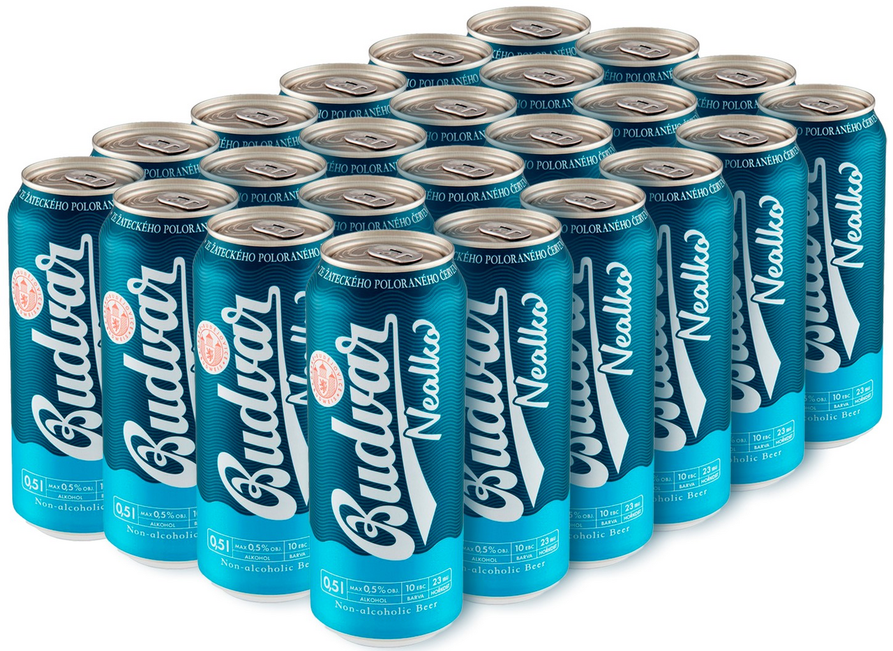 Изображение товара 0,5Л ПИВО BUDVAR NEALKO ФИЛЬТРОВАННОЕ Б/А Ж/Б