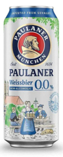 Пиво Paulaner Weissbier светлое безалкогольное, 0.5л