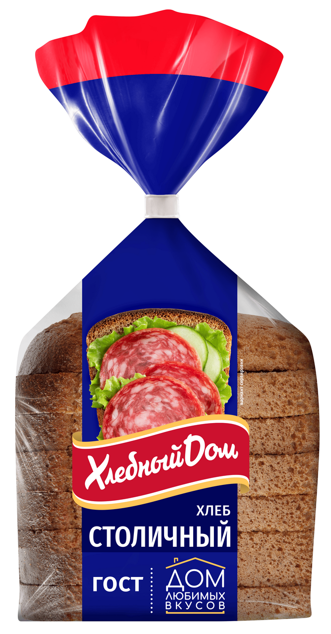 Хлеб Хлебный дом Столичный нарезка, 350г