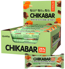 Батончик протеиновый Chikalab Халяль арахис, 60г x 20 шт