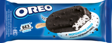 Мороженое Oreo сливочное эскимо глазурь с печеньем, 56г