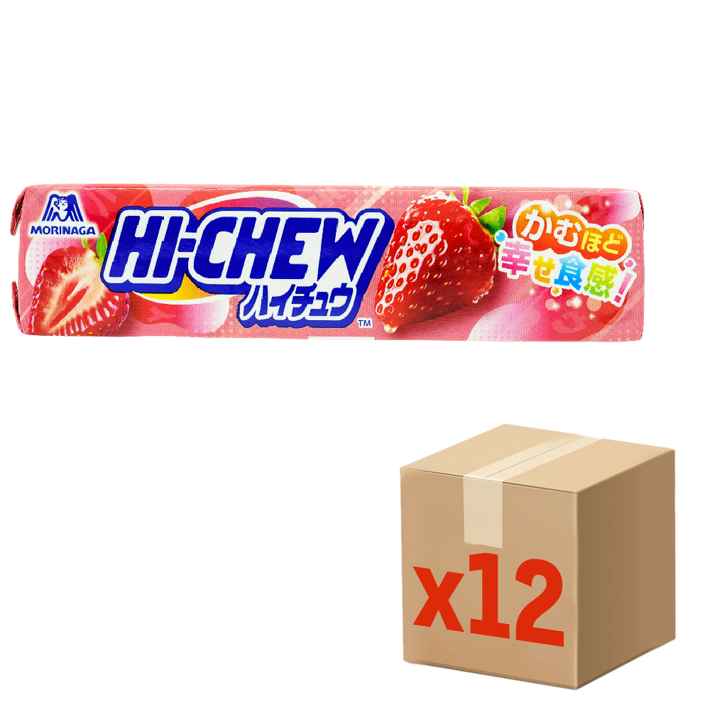55Г КОНФЕТЫ ЖЕВАТЕЛЬНЫЕ MORINAGA HI-CHEW КЛУБНИКА