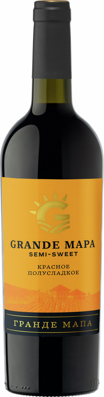 Вино Grande mapa красное полусладкое, 0.75л
