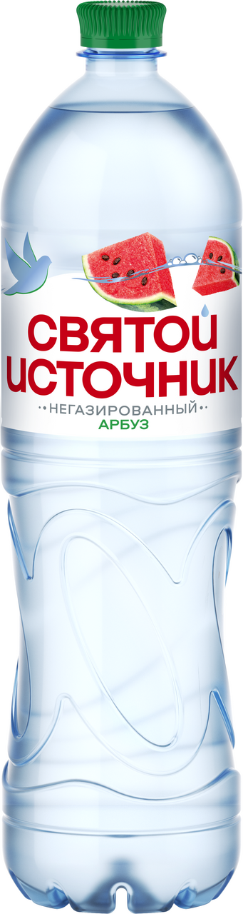 Изображение товара Вода Святой Источник арбуз негазированная, 1.5л Изображение товара Вода Святой Источник арбуз негазированная, 1.5л