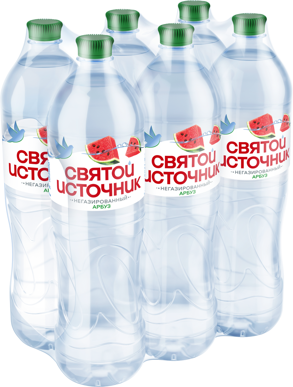 Изображение товара Вода Святой Источник арбуз негазированная, 1.5л x 6 шт