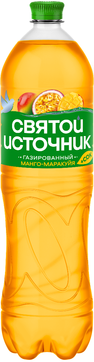 Изображение товара Газированная вода Святой Источник манго-маракуйя 1.5л с витаминами Изображение товара Газированная вода Святой Источник манго-маракуйя 1.5л с витаминами
