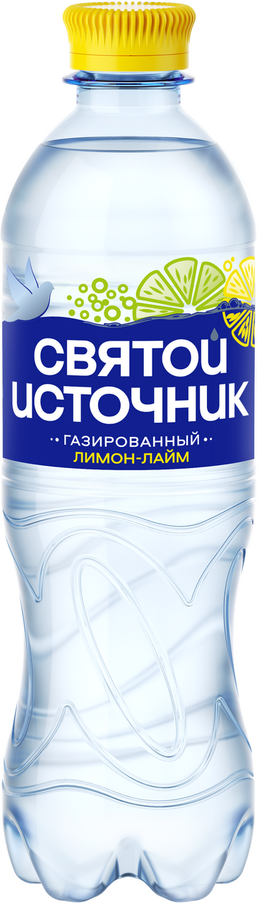 Изображение товара Вода Святой Источник лимон и лайм газированная, 500мл Изображение товара Вода Святой Источник лимон и лайм газированная, 500мл