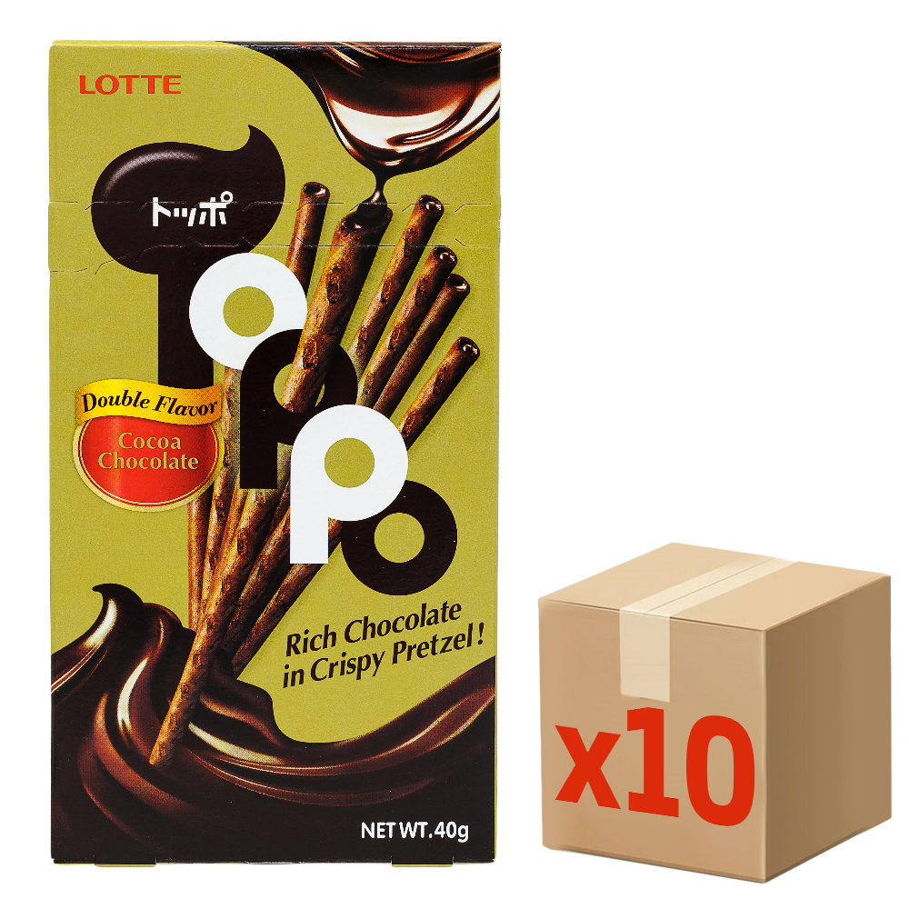 Палочки Lotte Toppo какао, 40г x 10 шт