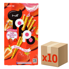 Палочки Lotte Toppo клубника, 40г x 10 шт