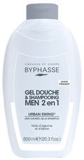 Гель для душа-шампунь Byphasse Men Urban Swing 2в1, 600мл