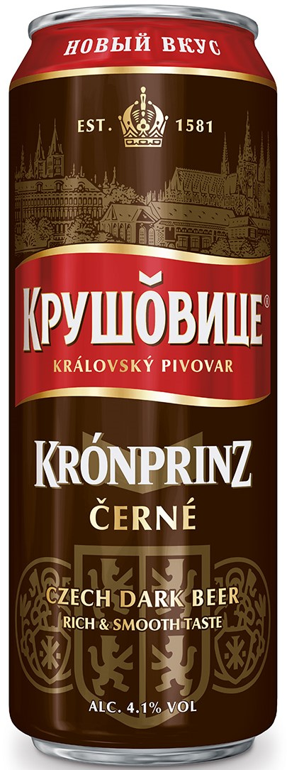 Пивной напиток Крушовице Черне темный, 0.43л