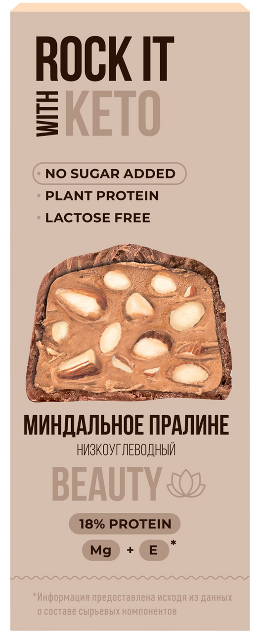 Батончик Rock It With Миндаль и вишня протеиновый в шоколаде, 40г