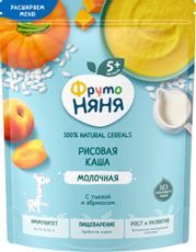 Каша молочная ФрутоНяня рисовая с тыквой и абрикосами, 190г