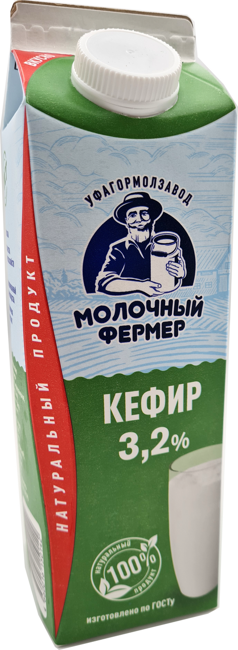Кефир Молочный фермер 3.2%, 950г