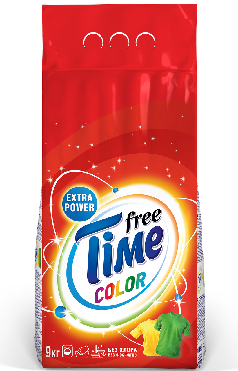 Стиральный порошок Free Time Color автомат, 9кг