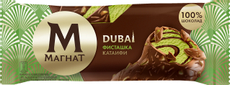 Мороженое эскимо Магнат Dubai фисташка-катаифи в шоколаде, 63г