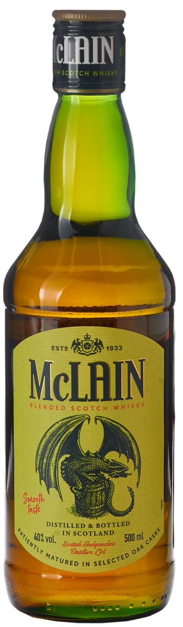Виски шотландский Mclain купажированный, 0.5л