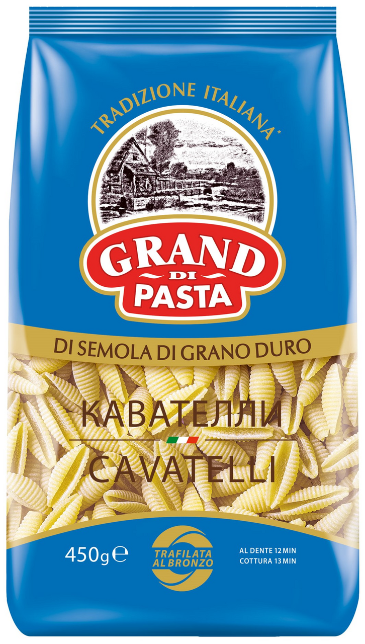 Изображение товара Макароны Grand di Pasta Кавателли высший сорт, 450г
