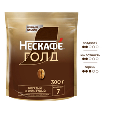Кофе Нескафе Голд растворимый, 300г