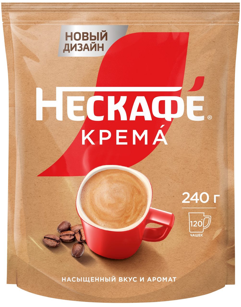 Изображение товара Растворимый кофе Нескафе Классик Крема 240 г с насыщенным вкусом