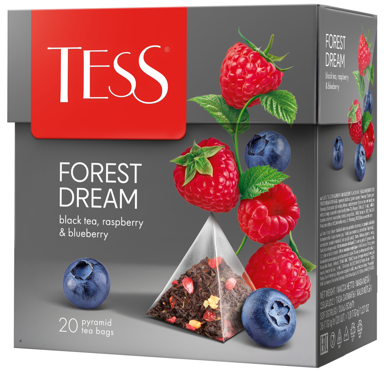 Изображение товара Чай черный Tess Форест Дрим (1.8г x 20шт), 36г Изображение товара Чай черный Tess Форест Дрим (1.8г x 20шт), 36г