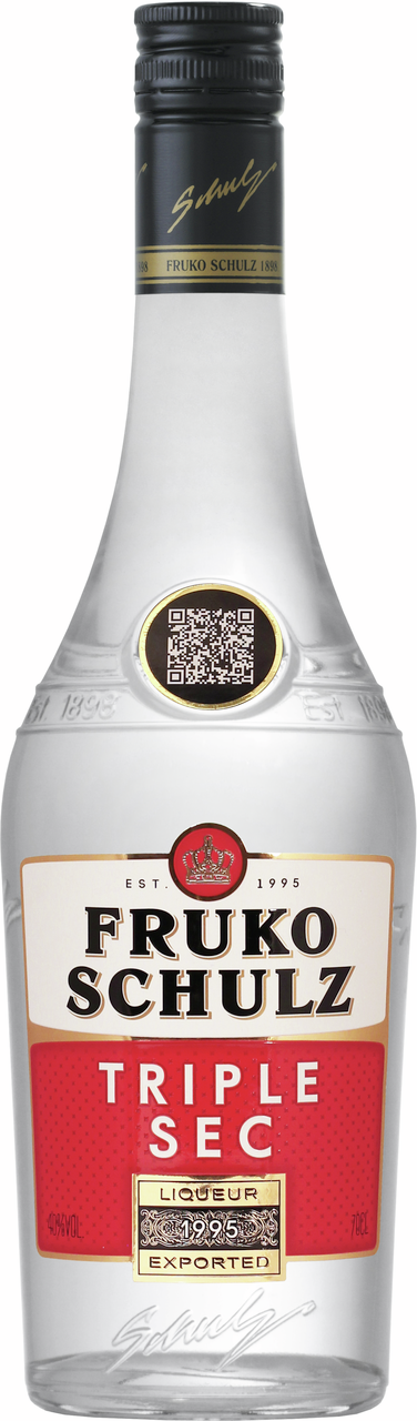 Изображение товара Ликёр FRUKO SCHULZ Triple Sec 0.7 л с ярким цитрусовым ароматом