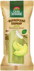 Мороженое пломбир Село Зеленое эскимо дыня, 70г
