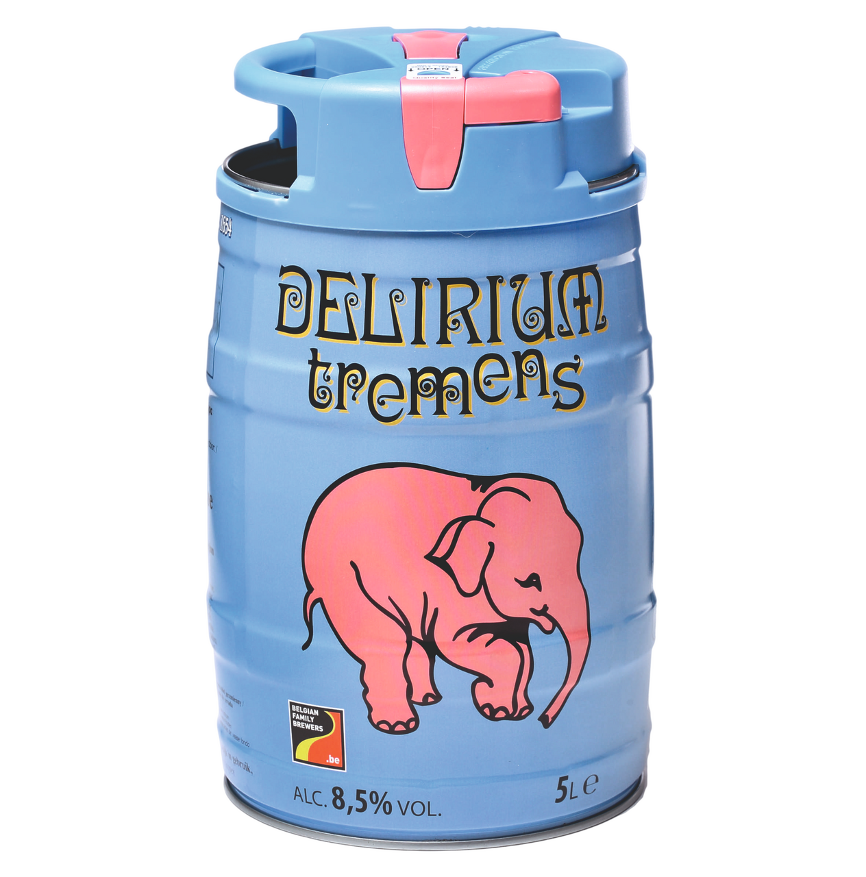 Изображение товара Светлое бельгийское пиво Delirium Tremens 5 л с богатым вкусом и ароматом