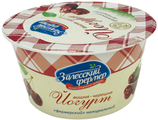 Йогурт Залесский фермер Фермерский натуральный вишня-черешня 3.5%, 130г