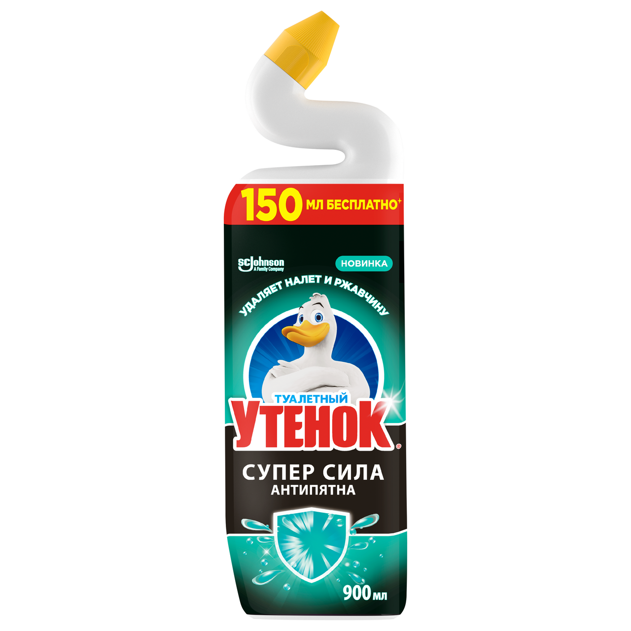 Изображение товара Средство для унитаза Туалетный Утенок Суперсила антипятна, 900мл Изображение товара Средство для унитаза Туалетный Утенок Суперсила антипятна, 900мл