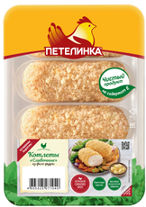 Котлеты куриные Петелинка сливочные охлажденные, 500г