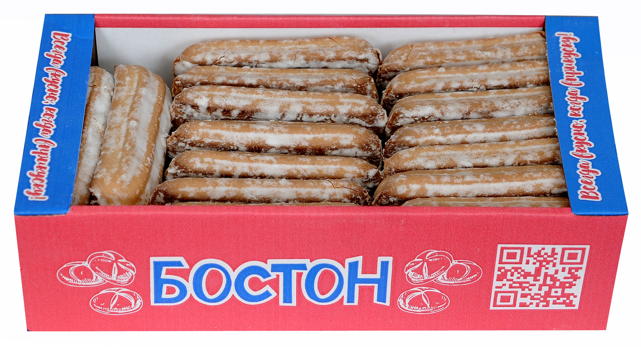 Пряники ТМ Бостон заварные яблочные с начинкой, 1кг