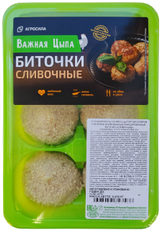 Биточки из мяса цыплят Важная Цыпа сливочные охлажденные, 400г