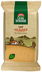 Сыр Село Зеленое Чеддер кусок 50%, 180г
