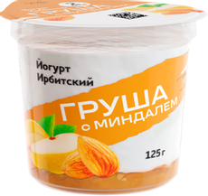 Йогурт Ирбитский молочный завод груша и миндаль 5.2%, 125г