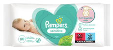 Салфетки влажные Pampers Sensitive, 80шт