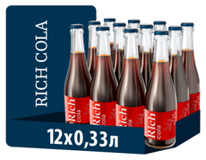 Напиток Rich Кола газированный, 330мл x 12 шт